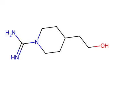 4-(2-Hydroxyethyl)piperidine-1-carboximidamide structure