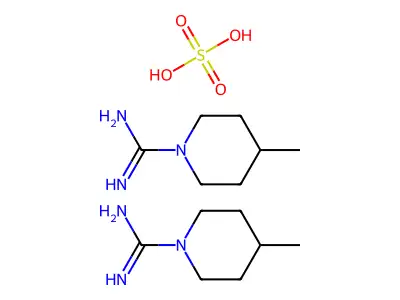 1-Piperazinecarboxamidine, 4-methyl-, hemisulfate structure