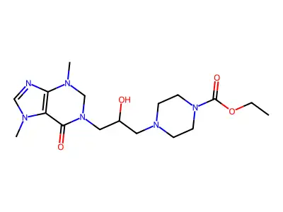 4-[3-2-hydroxypropyl]-1-piperazinecarboxylicacidethylester structure