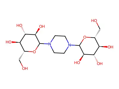 1,4-Dihexopyranosylpiperazine structure