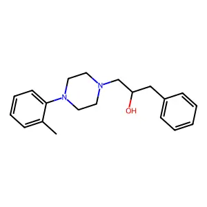 1-Piperazineethanol, alpha-benzyl-4-(o-tolyl)- structure