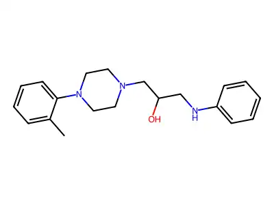 1-Piperazineethanol, alpha-anilinomethyl-4-tolyl- structure
