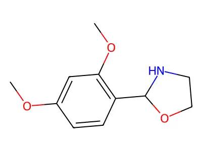 2-(2,4-Dimethoxyphenyl)-1,3-oxazolidine structure
