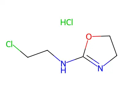 2-Oxazoline, 2-((2-chloroethyl)amino)-, hydrochloride structure