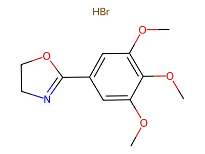 Oxazoline, 2-(3,4,5-trimethoxyphenyl)-, hydrobromide structure