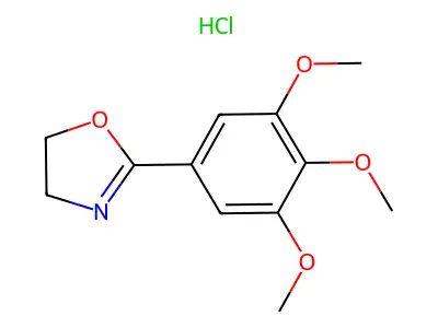 Oxazoline, 2-(3,4,5-trimethoxyphenyl)-, hydrochloride structure