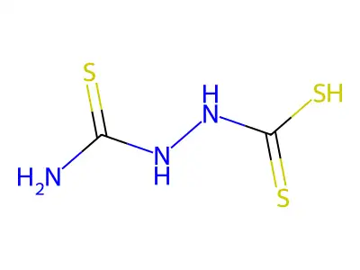 (Carbamothioylamino)carbamodithioic acid structure