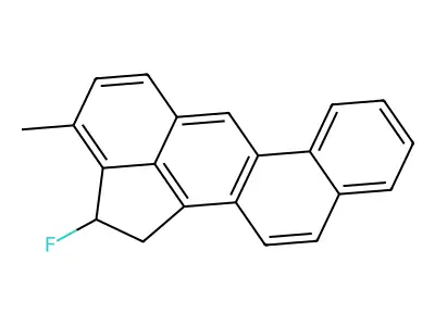 2-Fluoro-3-methylcholanthrene structure