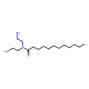 Dodecanamide, N-(2-aminoethyl)-, N-(2-aminoethyl) deriv. structure