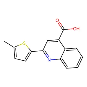2-(5-Methylthiophen-2-yl)quinoline-4-carboxylic acid structure