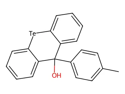 9-p-tolyl-9h-telluroxanthen-9-ol structure