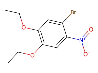 1-Bromo-4,5-diethoxy-2-nitrobenzene structure