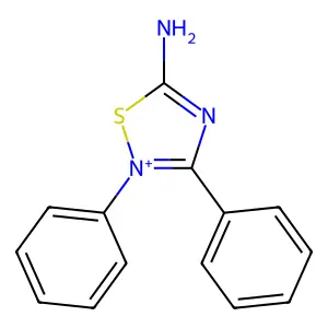 2,3-Diphenyl-1,2,4-thiadiazol-2-ium-5-amine structure