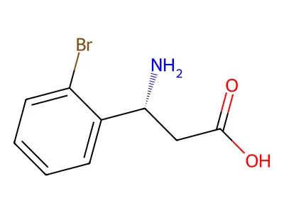 (betaS)-beta-Amino-2-bromobenzenepropanoic acid structure