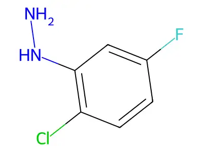 (2-Chloro-5-fluorophenyl)hydrazine structure