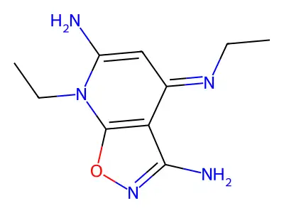 N4,7-Diethyl-6-imino-6,7-dihydroisoxazolo[5,4-b]pyridine-3,4-diamine structure