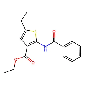 Ethyl 2-benzamido-5-ethylthiophene-3-carboxylate structure