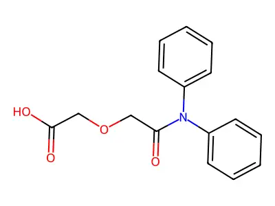 [2-(Diphenylamino)-2-oxoethoxy]acetic acid structure