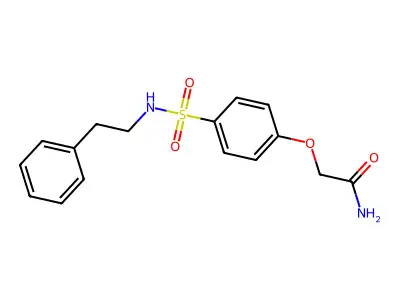 2-{4-[(2-Phenylethyl)sulfamoyl]phenoxy}acetamide structure