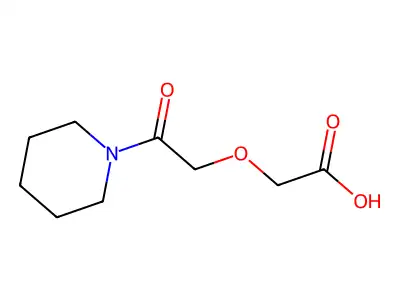 2-(2-Oxo-2-piperidin-1-ylethoxy)acetic acid structure