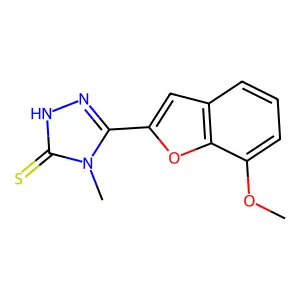 5-(7-Methoxy-benzofuran-2-yl)-4-methyl-4H-[1,2,4]triazole-3-thiol structure