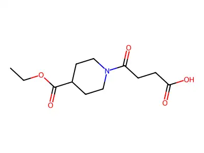 4-(4-Ethoxycarbonylpiperidin-1-yl)-4-oxobutanoic acid structure