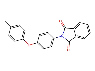 2-[4-(4-methylphenoxy)phenyl]-1H-isoindole-1,3(2H)-dione structure