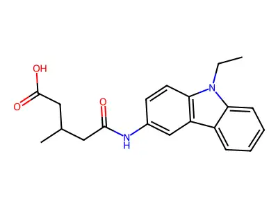 5-(9-ethyl-9H-carbazol-3-ylamino)-3-methyl-5-oxopentanoic acid structure