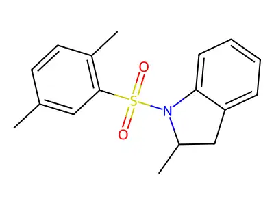 1-[(2,5-Dimethylphenyl)sulfonyl]-2-methylindoline structure