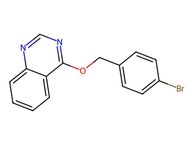 4-[(4-Bromophenyl)methoxy]quinazoline structure