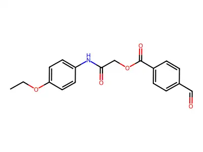 [2-(4-Ethoxyanilino)-2-oxoethyl] 4-formylbenzoate structure