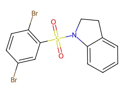 1,4-Dibromo-2-(indolinylsulfonyl)benzene structure