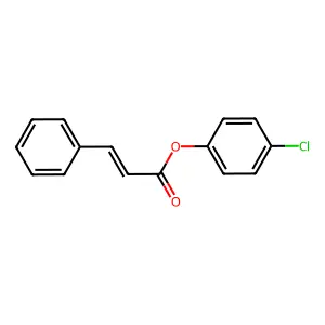 2-Propenoic acid, 3-phenyl-, 4-chlorophenyl ester structure