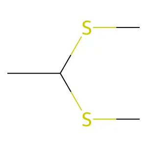 1,1-Bis(methylthio)ethane structure
