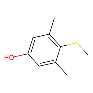 Phenol, 3,5-dimethyl-4-(methylthio)- structure