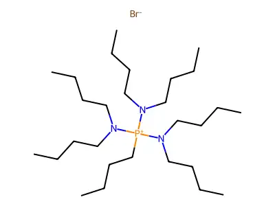 Phosphonium, butyltris(dibutylamino)-, bromide structure