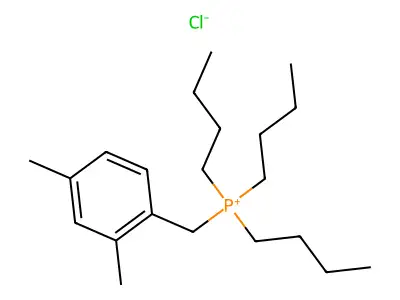 Phosphonium, (2,4-dimethylbenzyl)tributyl-, chloride structure