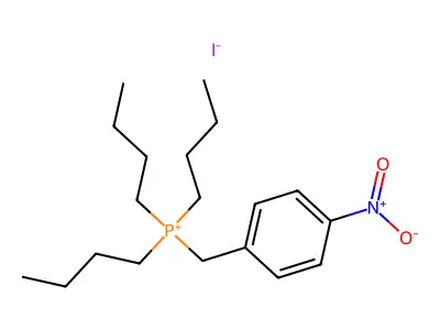 Phosphonium, p-nitrobenzyltributyl-, iodide structure