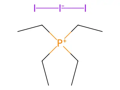 Phosphonium, tetraethyl-, triiodide structure