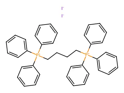 Phosphonium, tetramethylenebis(triphenyl-, diiodide structure