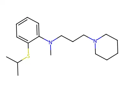 Piperidine, 1-(3-(N-(2-isopropylthiophenyl)-N-methylamino)propyl)- structure