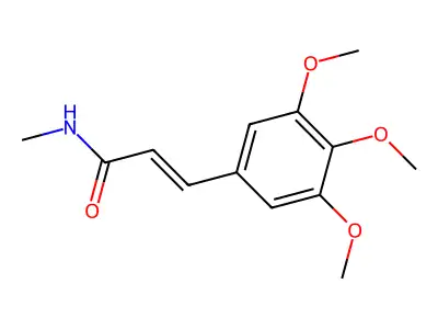 N-甲基-3-(3,4,5-三甲氧基苯基)丙烯酰胺 structure