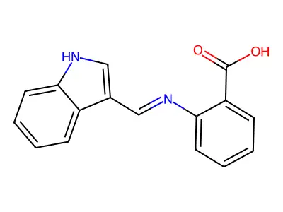 (3-Indolylmethylene)anthranilic acid structure