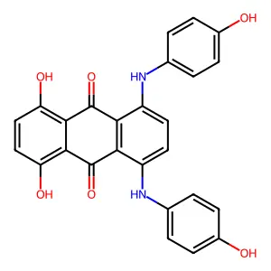 Anthraquinone, 1,4-bis(p-hydroxyanilino)-5,8-dihydroxy- structure