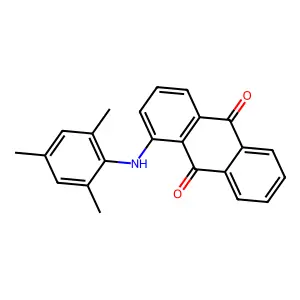 Anthraquinone, 1-(2,4,6-trimethylphenylamino)- structure