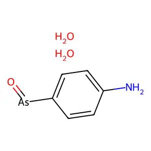 Arsine, (p-aminophenyl)oxo-, dihydrate structure