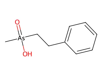 Arsine oxide, hydroxymethylphenethyl- structure