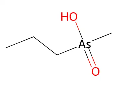 Arsine oxide, hydroxymethylpropyl- structure