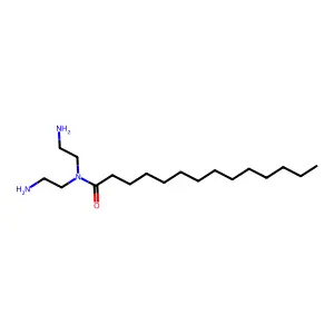 Tetradecanamide, N-(2-aminoethyl)-, N-(2-aminoethyl) deriv. structure