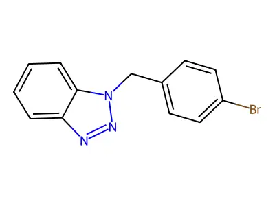 1-[(4-Bromophenyl)methyl]benzotriazole structure